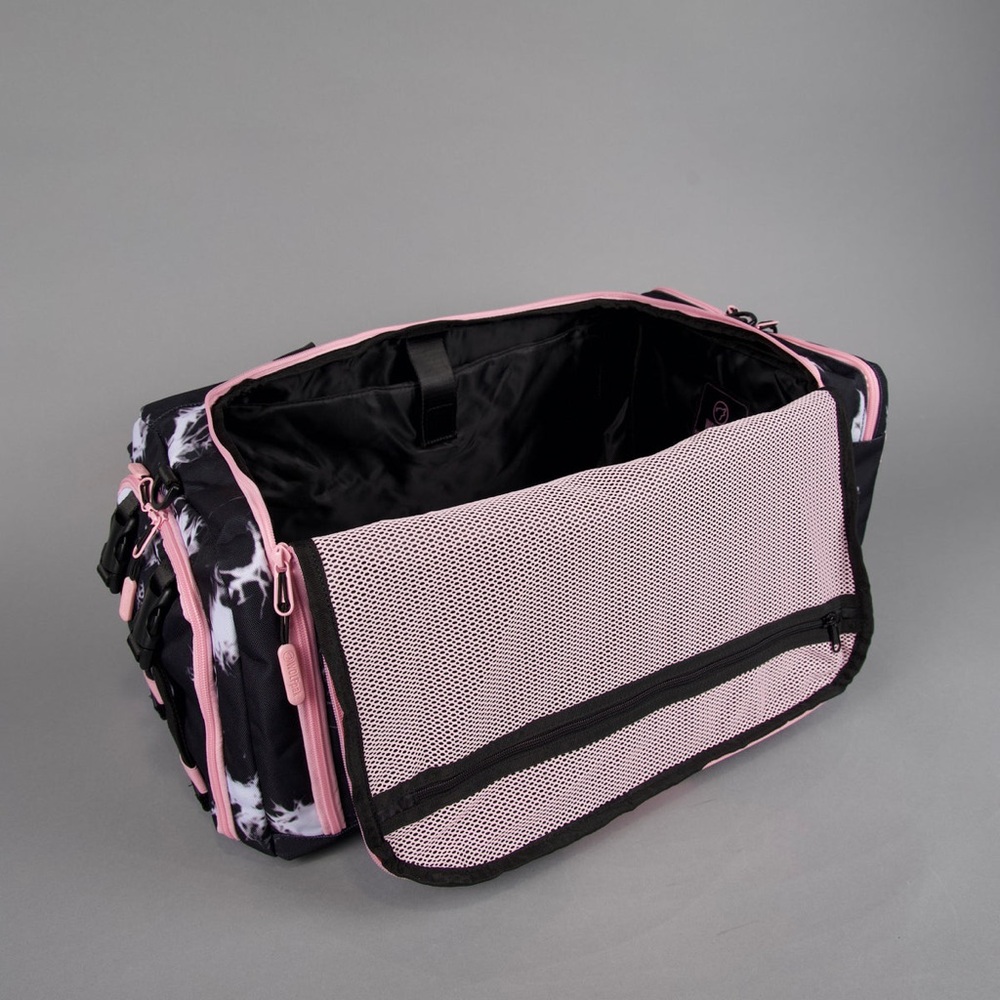 40L ULTIMATE DUFFLE BAG BLACK LIGHTNING KNOCKOUT PINK - Picture 10 of 16